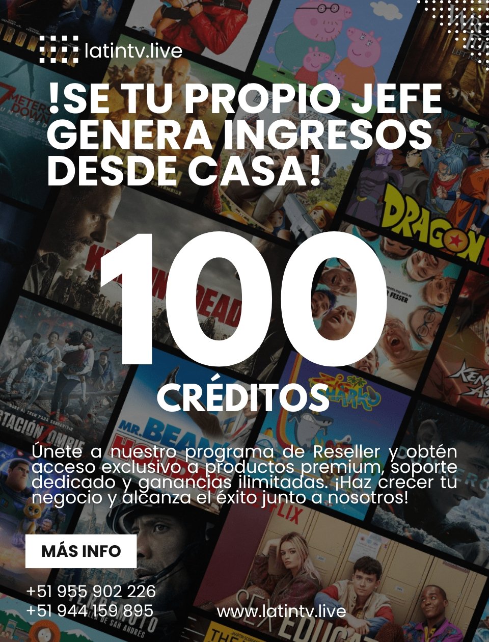 Plan Super Reseller 100 Créditos