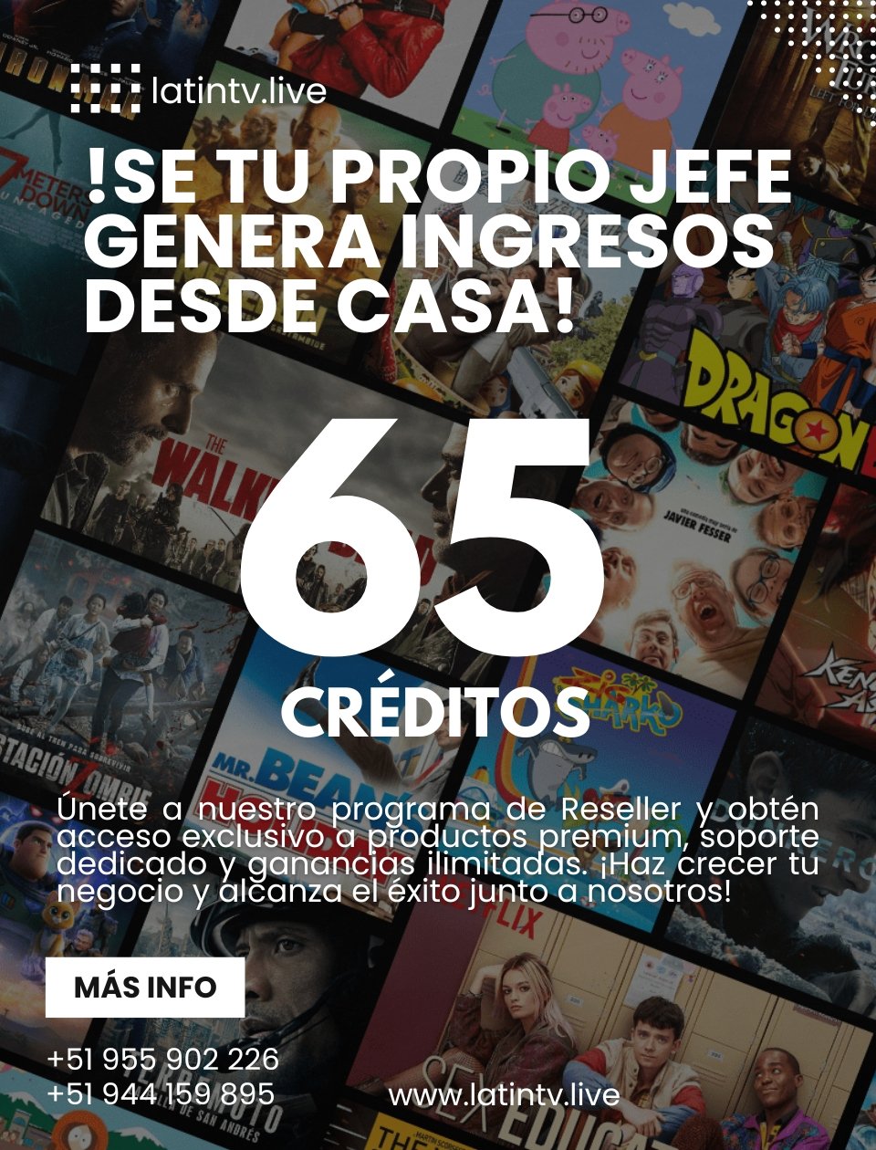 Plan Reseller 65 Créditos